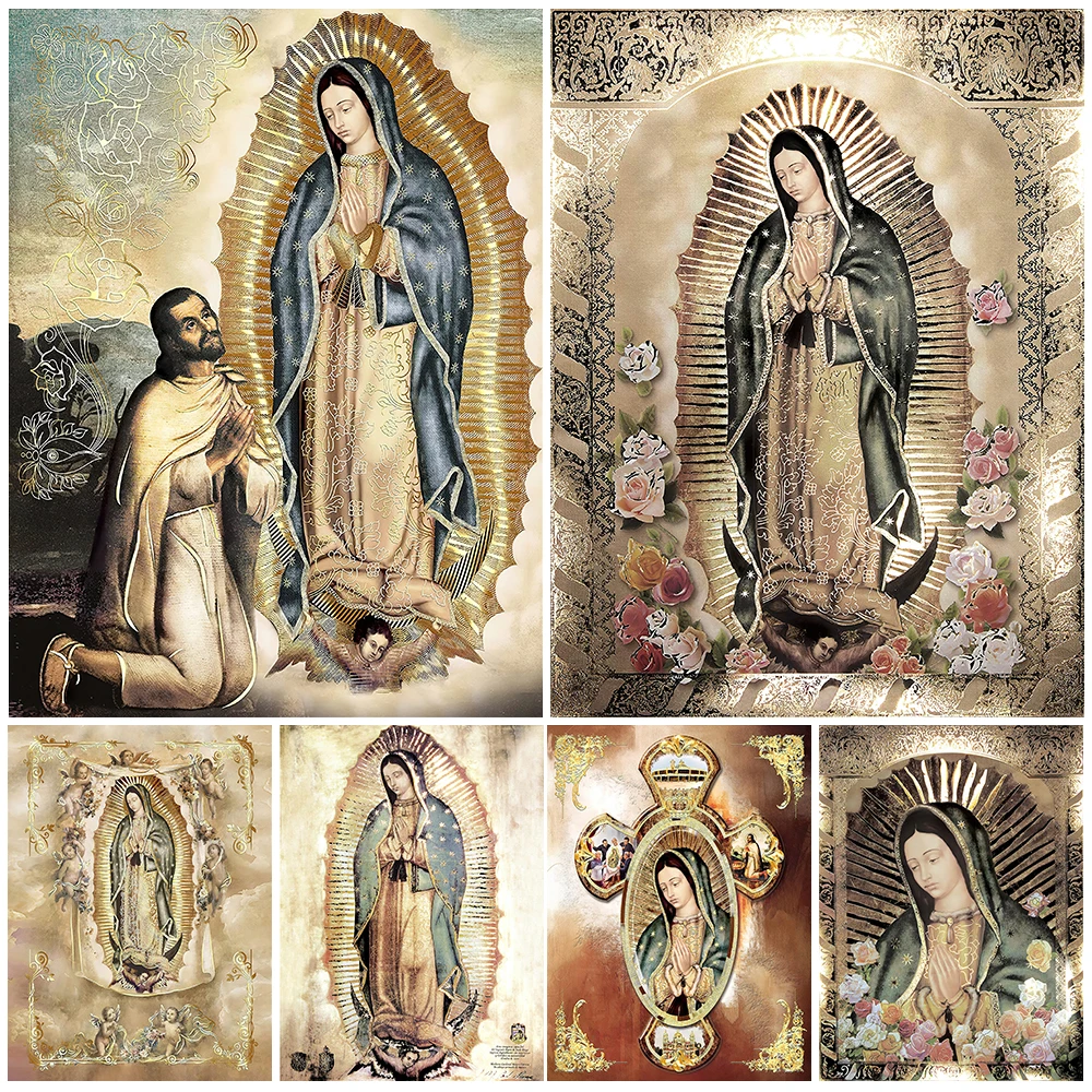 Our Lady Of Guadalupe Portrait Wall Art Canvas Painting Virgin And Rose Modern Poster And Prints Religious Art Prints Home Decor
Our Lady Of Guadalupe Portrait Wall Art Canvas Painting Virgin And Rose Modern Poster And Prints Religious Art Prints Home Decor