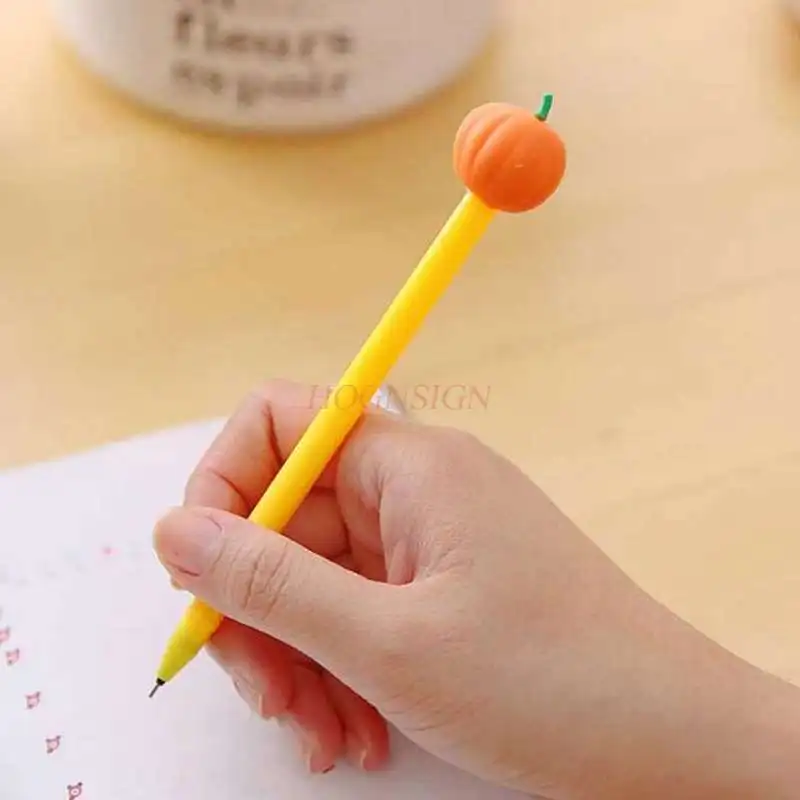 Creative Halloween pumpkin head pen student stationery silicone gel pen replaceable refill signature pen
Creative Halloween pumpkin head pen student stationery silicone gel pen replaceable refill signature pen