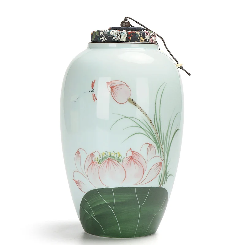 Celadon Tea Can High Quality Tea Can Chinese Style Pattern Sealed Tank Store All Kinds Of Tea Moisture Proof Mould Proof Tea Can
Celadon Tea Can High Quality Tea Can Chinese Style Pattern Sealed Tank Store All Kinds Of Tea Moisture Proof Mould Proof Tea Can