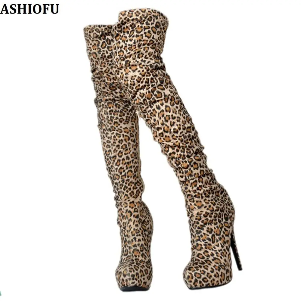 ASHIOFU Elegant Handmade Ladies High Heel Boots Night-club Party Prom Sexy Thigh High Boots Evening Fashion Long Boots Shoes
ASHIOFU Elegant Handmade Ladies High Heel Boots Night-club Party Prom Sexy Thigh High Boots Evening Fashion Long Boots Shoes