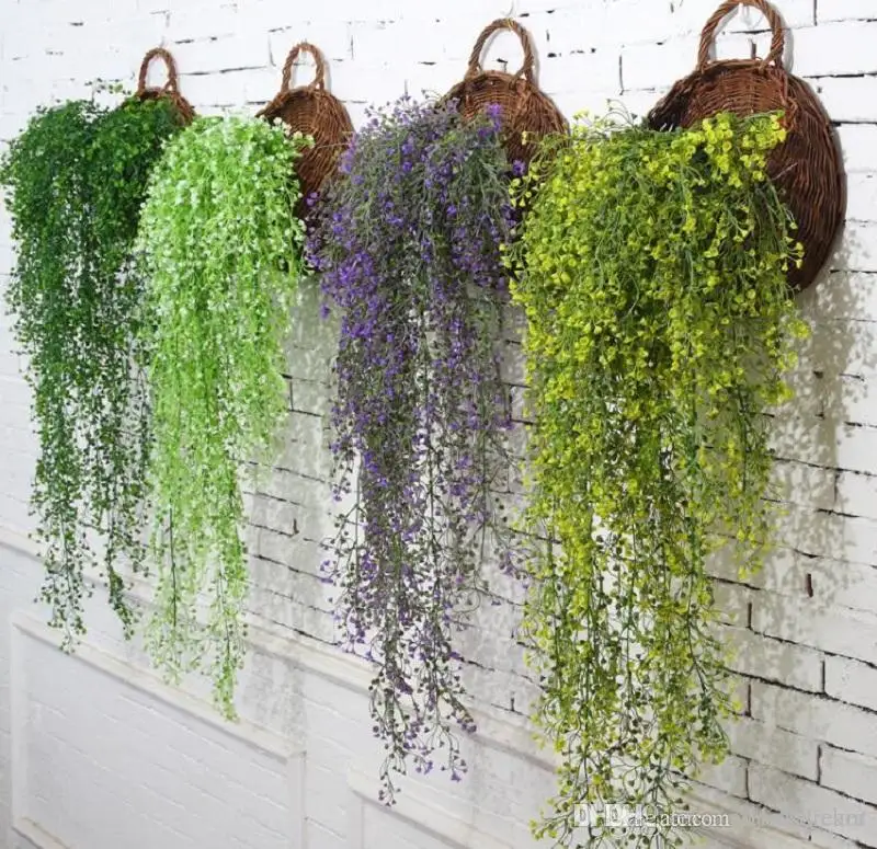 Artificial flowers vine ivy leaf silk hanging vine fake plant artificial plants green garland home wedding party decoration
Artificial flowers vine ivy leaf silk hanging vine fake plant artificial plants green garland home wedding party decoration