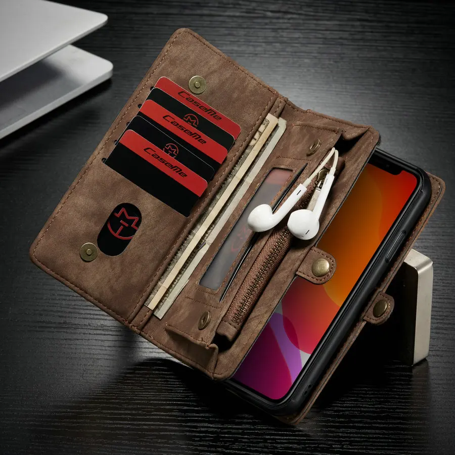 CaseMe 13 Кожаный чехол для iPhone 13 12 мин Xs Xr Xs Max Съемный чехол-кошелек на молнии 2 в 1 для iPhone 12 X 7 8 6 s Plus Cover
CaseMe 13 Кожаный чехол для iPhone 13 12 мин Xs Xr Xs Max Съемный чехол-кошелек на молнии 2 в 1 для iPhone 12 X 7 8 6 s Plus Cover