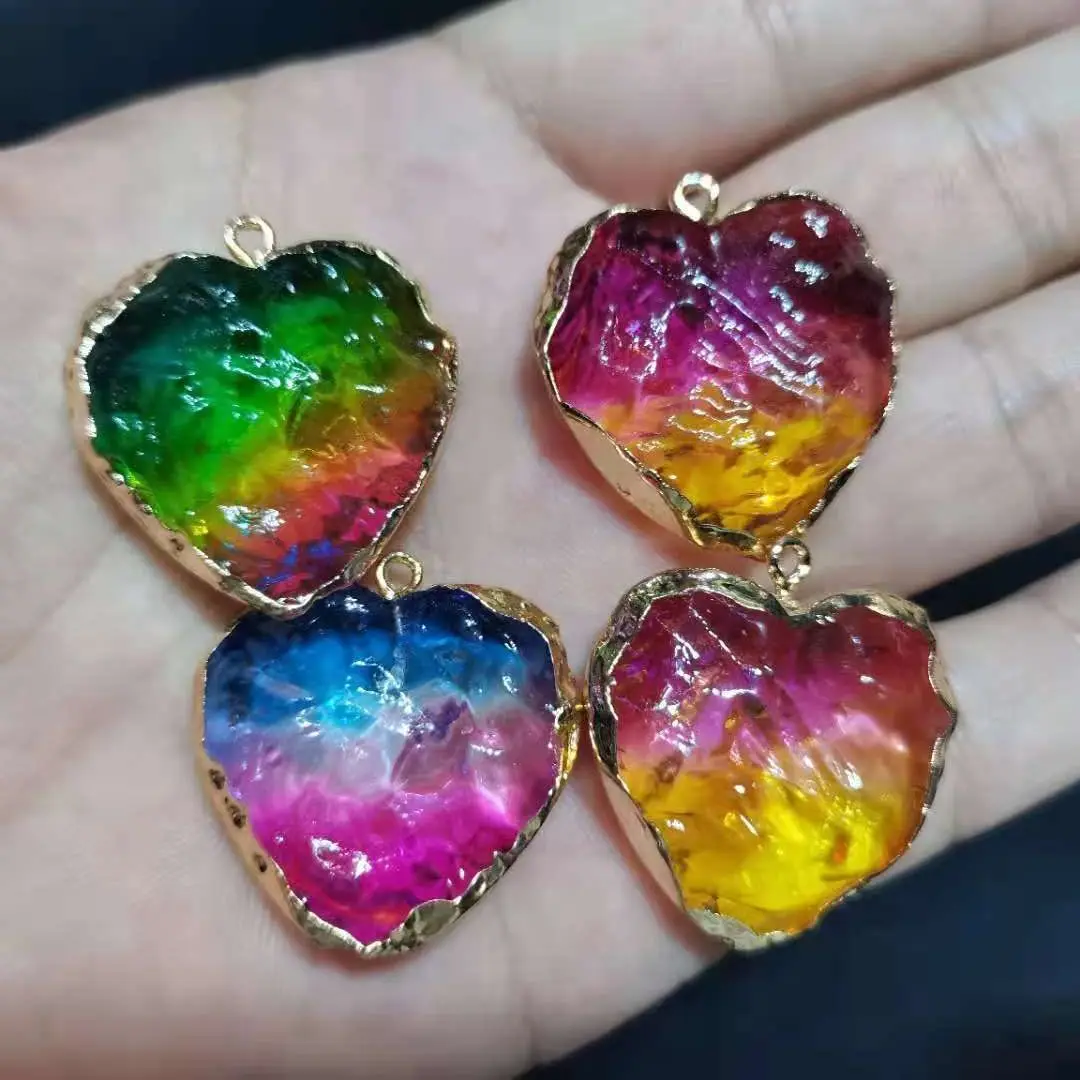 Natural Colorful heart Gem Moldavite Meteorite Glass Necklace Pendant Stone Reiki heals the mood
Natural Colorful heart Gem Moldavite Meteorite Glass Necklace Pendant Stone Reiki heals the mood