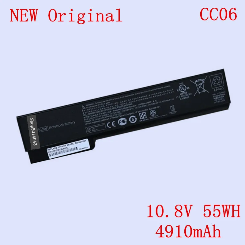 New Original Laptop Li-ion replacement Battery CC06 for HP 8460p 8470P 8460w 8560p 8560w 6460b 6465b 10.8V 55WH 4910mAh
New Original Laptop Li-ion replacement Battery CC06 for HP 8460p 8470P 8460w 8560p 8560w 6460b 6465b 10.8V 55WH 4910mAh