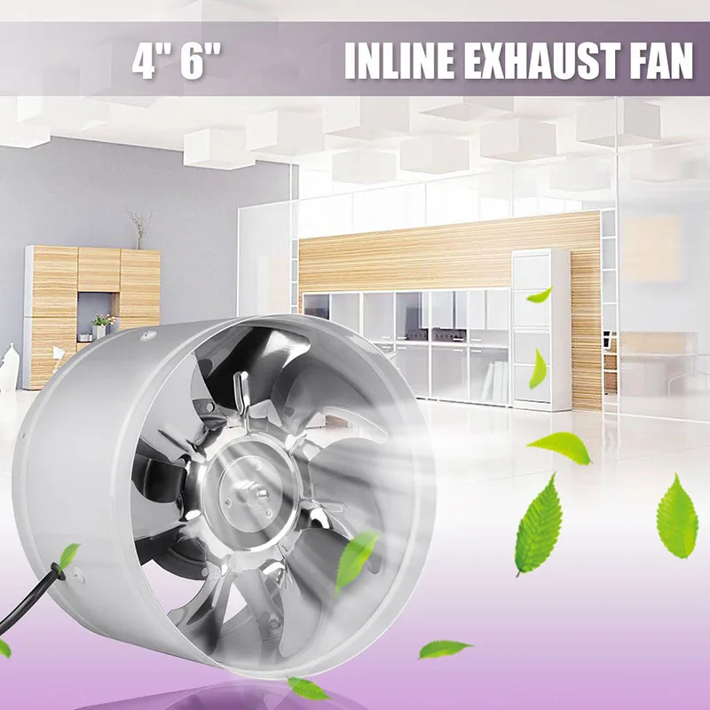 Inline Duct Fan Booster Exhaust Blower Air Cooling Vent Metal Blades Exhaust Fan Home Accessories 4/6inch Fan (No Adapters)
Inline Duct Fan Booster Exhaust Blower Air Cooling Vent Metal Blades Exhaust Fan Home Accessories 4/6inch Fan (No Adapters)