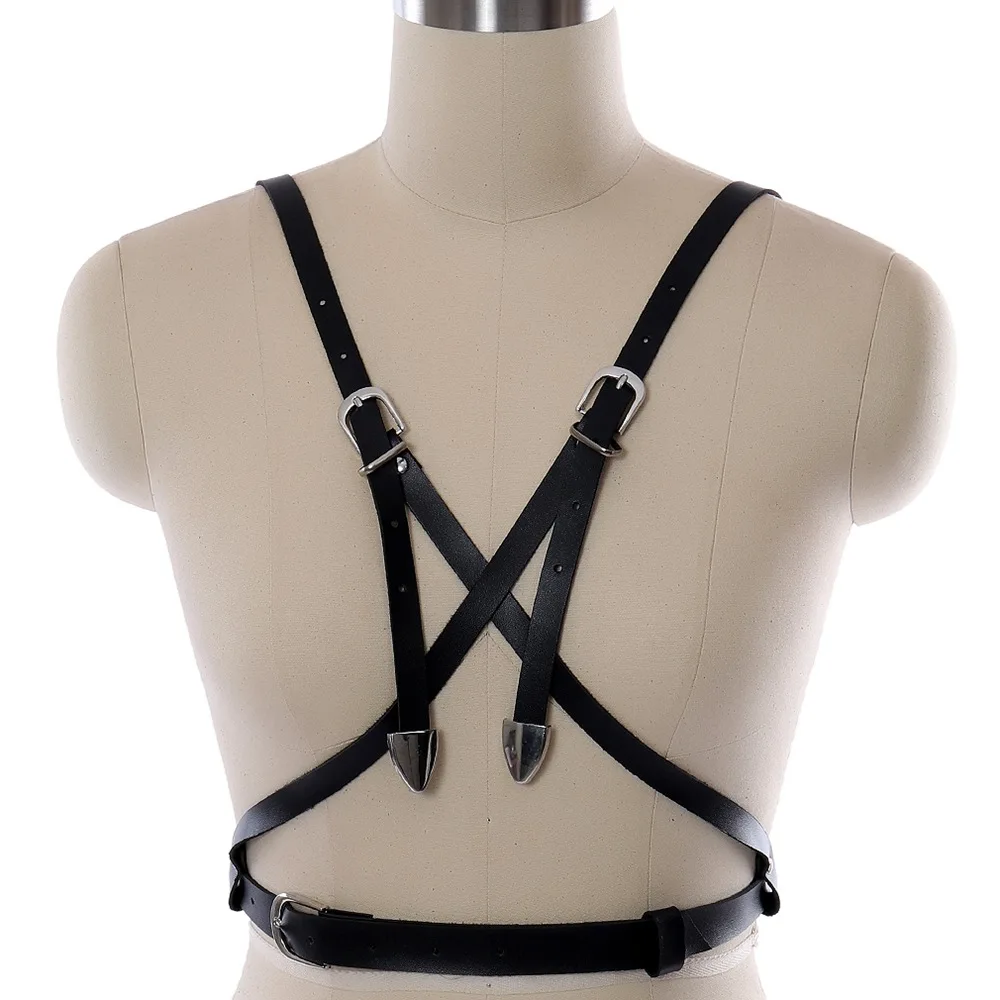 2021 Fetish Erotic Clothes For Women's Belt Leather Lingerie Harness Garter Belt Goth Sexy Chest Underwear Gothic Bra Bondage
2021 Fetish Erotic Clothes For Women's Belt Leather Lingerie Harness Garter Belt Goth Sexy Chest Underwear Gothic Bra Bondage