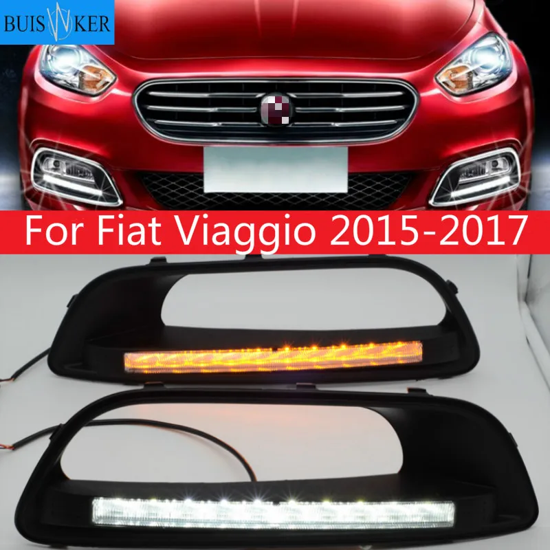 LED DRL Daytime running light case for Fiat Viaggio 2015-2017 fog lamp frame Fog light Car styling
LED DRL Daytime running light case for Fiat Viaggio 2015-2017 fog lamp frame Fog light Car styling