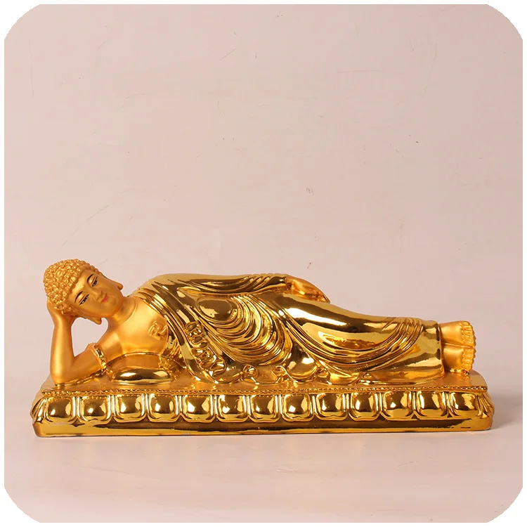 Figure of Buddha Statue Shakyamuni Gilded and Golden Base Resin Home Household Ornament Decor Reclining Buddha 30cm Length
Figure of Buddha Statue Shakyamuni Gilded and Golden Base Resin Home Household Ornament Decor Reclining Buddha 30cm Length