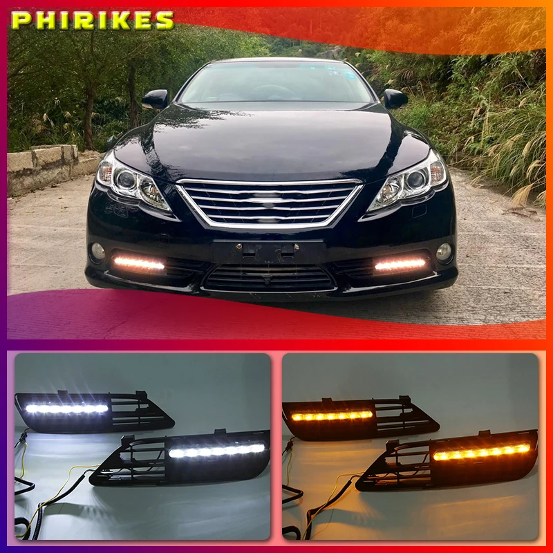 1Pair DRL For Toyota MARK X REIZ 2010-2013 LED DRL Daytime Running Light With Turn Signal Fog Lamp
1Pair DRL For Toyota MARK X REIZ 2010-2013 LED DRL Daytime Running Light With Turn Signal Fog Lamp