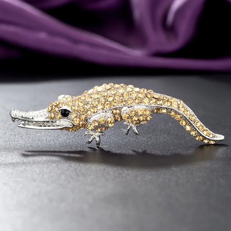 Zlxgirl Cool crocodile animal Brooches for men's Jewelry White Rhinestone Crystal Hijab Pins and Scarfs Clip men's jewelry
Zlxgirl Cool crocodile animal Brooches for men's Jewelry White Rhinestone Crystal Hijab Pins and Scarfs Clip men's jewelry