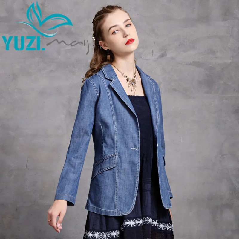 Women Jacket 2020 Yuzi.may Boho New Denim Women Coat Turn-down Collar Single Breasted Slim Jacket B9299 Women Clothes
Women Jacket 2020 Yuzi.may Boho New Denim Women Coat Turn-down Collar Single Breasted Slim Jacket B9299 Women Clothes