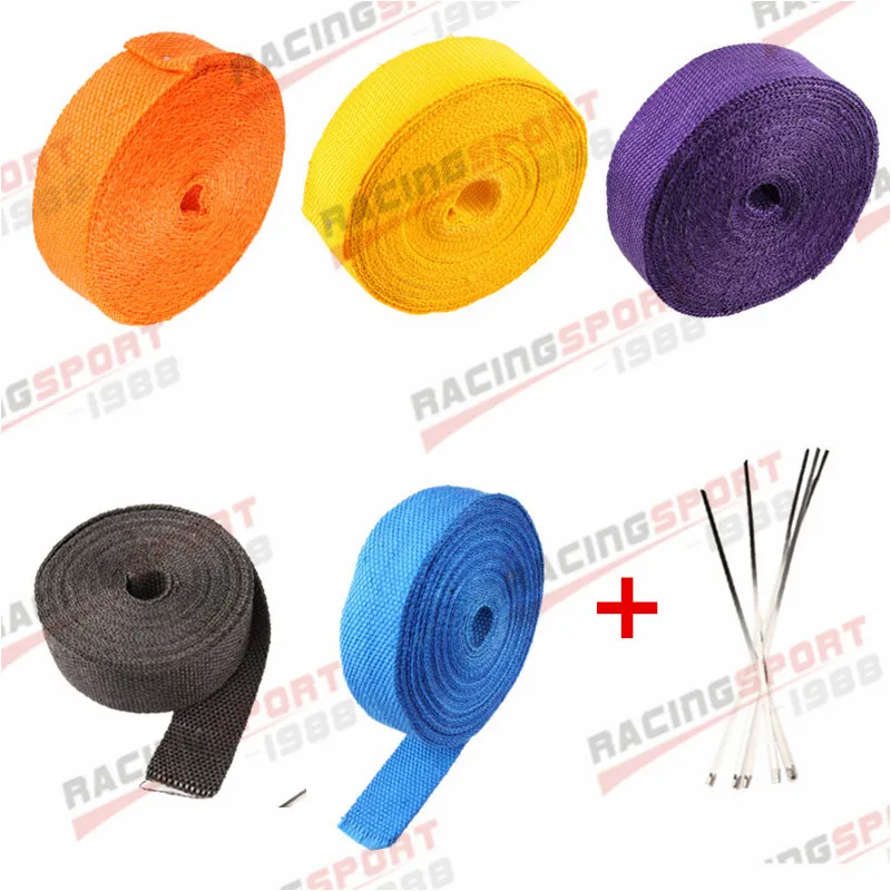15M / 7.5M Car Motorcycle Exhaust Wrap Pipe Header Heat Wrap Turbo Mainfold Heat Exhaust Thermal Wrap Tape Stainless Steel Ties
15M / 7.5M Car Motorcycle Exhaust Wrap Pipe Header Heat Wrap Turbo Mainfold Heat Exhaust Thermal Wrap Tape Stainless Steel Ties