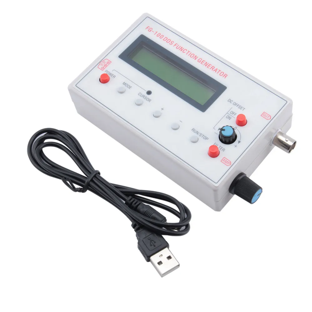 FG100 Digital High Frequency Counter 1Hz - 500KHz Signal Generator Professional FG-100 DDS Function Signal Generator
FG100 Digital High Frequency Counter 1Hz - 500KHz Signal Generator Professional FG-100 DDS Function Signal Generator