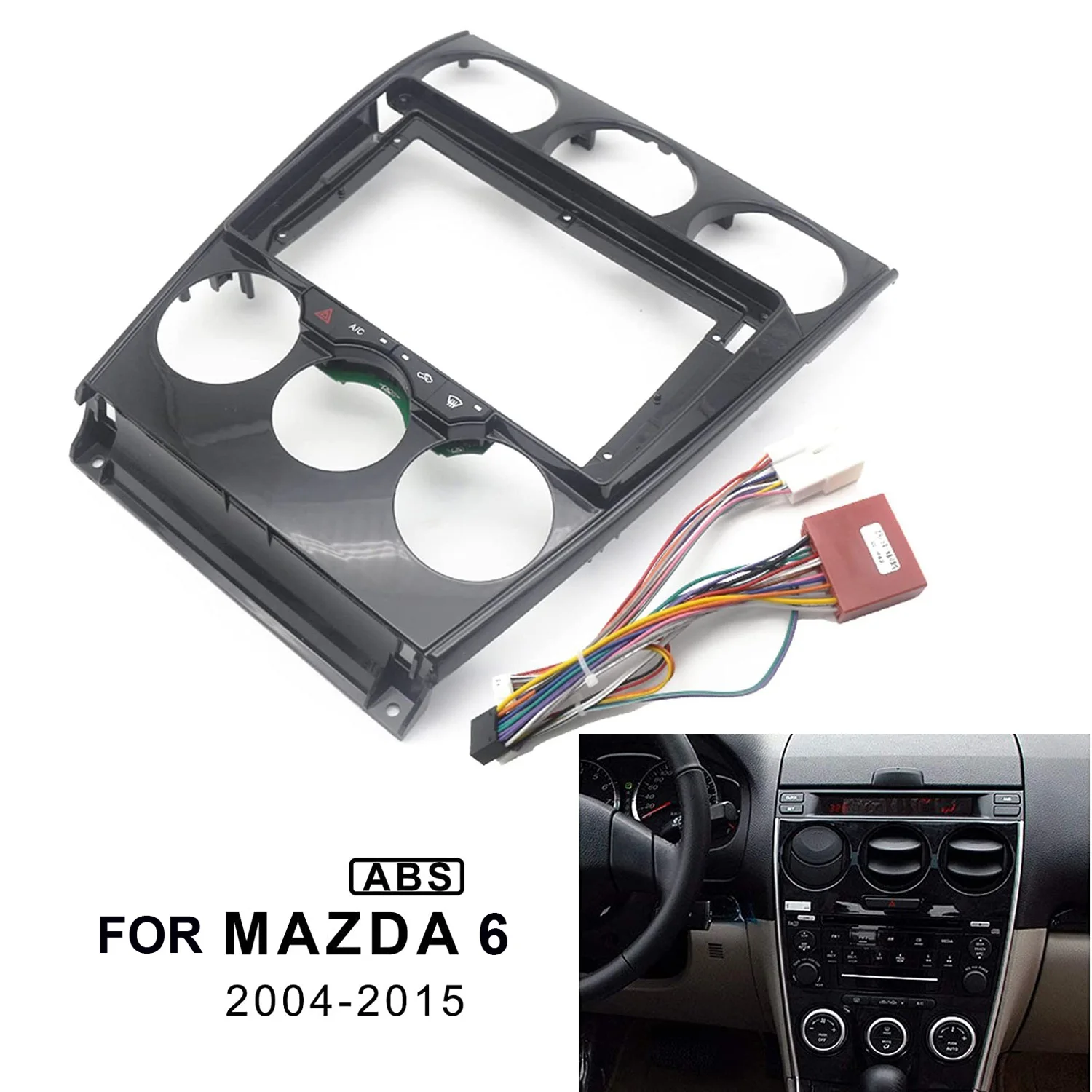 9 Inch Radio Fascia for Mazda 6 2004-2015 Stereo DVD GPS Panel Dashboard Trim Frame Bezel 2 Din Built-in Canbus PCB Wire Harness
9 Inch Radio Fascia for Mazda 6 2004-2015 Stereo DVD GPS Panel Dashboard Trim Frame Bezel 2 Din Built-in Canbus PCB Wire Harness