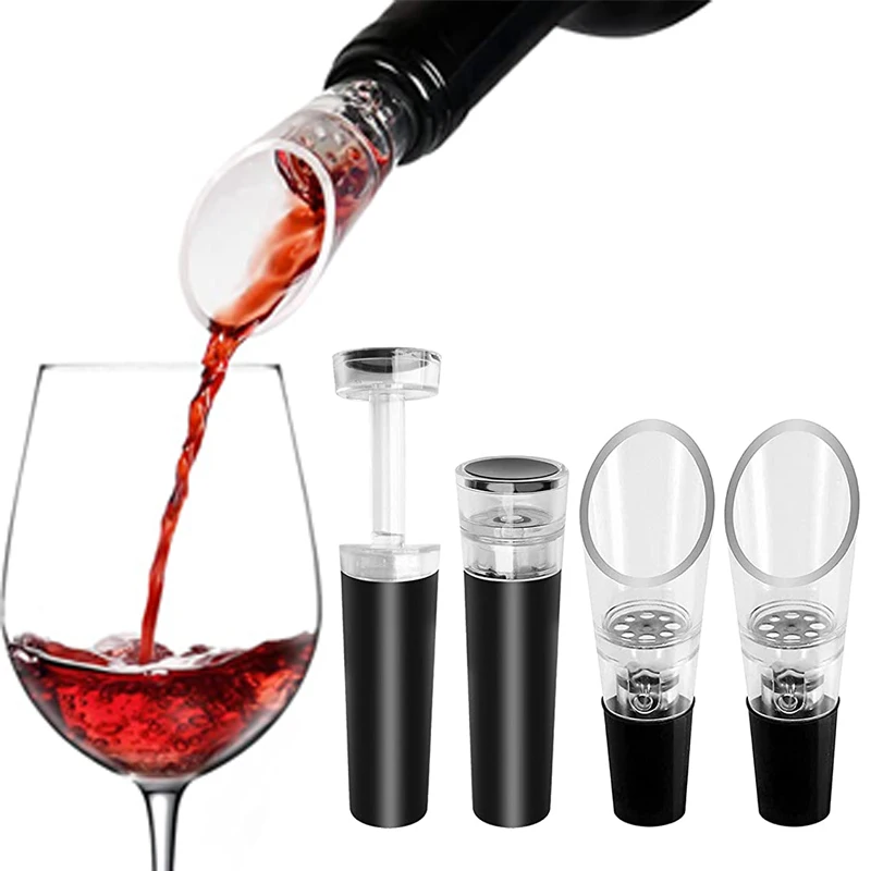 Wine Bottle Stopper Air Pump, Vacuum Sealed Saver, Wine Preserver, Liquor, Spiral Pourer, Aerator, Christmas
Wine Bottle Stopper Air Pump, Vacuum Sealed Saver, Wine Preserver, Liquor, Spiral Pourer, Aerator, Christmas