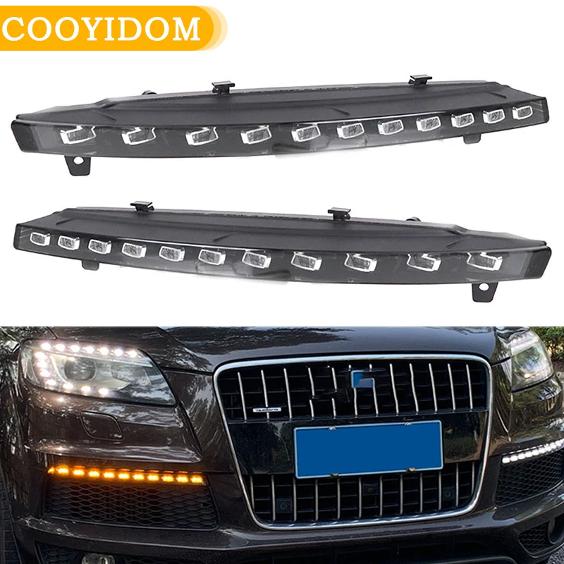 Car DRL Turn Signal Function Waterproof 12V LED Daytime Running Light Dynamic WhiteYellow For Audi Q7 2010 - 2015 running water
Car DRL Turn Signal Function Waterproof 12V LED Daytime Running Light Dynamic WhiteYellow For Audi Q7 2010 - 2015 running water