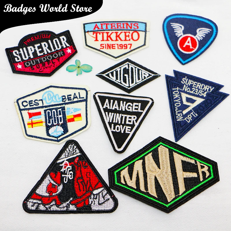 Punk Alphabet National Flag Black Triangle Totem Icon Embroidery Applique Patch For Clothing DIY Iron on Badges on the Backpack
Punk Alphabet National Flag Black Triangle Totem Icon Embroidery Applique Patch For Clothing DIY Iron on Badges on the Backpack