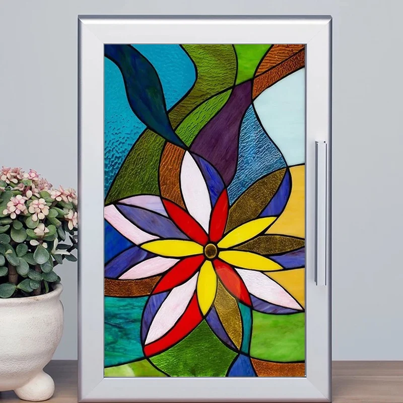 Customized Size Window Sticker Static Cling Stained Glass Film Vinyl Frosted Rainbow Flower for Kid's Bedroom Door Home Decor
Customized Size Window Sticker Static Cling Stained Glass Film Vinyl Frosted Rainbow Flower for Kid's Bedroom Door Home Decor