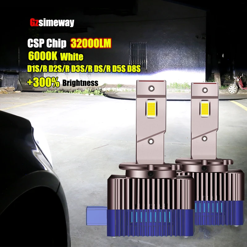 2PCS D3S LED Car Light Canbus D1S D2S D5S D8S LED Headlight Bulb D1R D3R D2R D4R Turbo Lamp 6000K 32000LM 70W Auto Headlamp 12V
2PCS D3S LED Car Light Canbus D1S D2S D5S D8S LED Headlight Bulb D1R D3R D2R D4R Turbo Lamp 6000K 32000LM 70W Auto Headlamp 12V