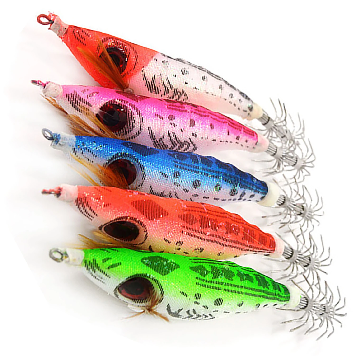 Kmucutie Multi-colors Squid Jig Hooks Luminous Squid Jigs 10cm 3D Eyes Squid Jigs Hooks Jigging Fishing Lures
Kmucutie Multi-colors Squid Jig Hooks Luminous Squid Jigs 10cm 3D Eyes Squid Jigs Hooks Jigging Fishing Lures