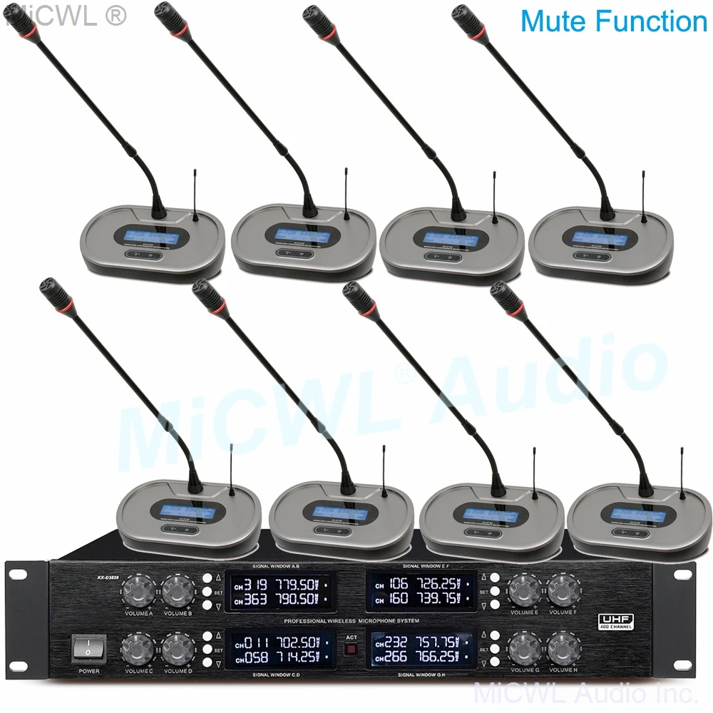Роскошный Цифровой настольный беспроводной микрофон UHF 8 дюймов с гусиной шеей, система для конференций, бесшумная функция, 4 кнопки для стола, конференц-зала
Роскошный Цифровой настольный беспроводной микрофон UHF 8 дюймов с гусиной шеей, система для конференций, бесшумная функция, 4 кнопки для стола, конференц-зала