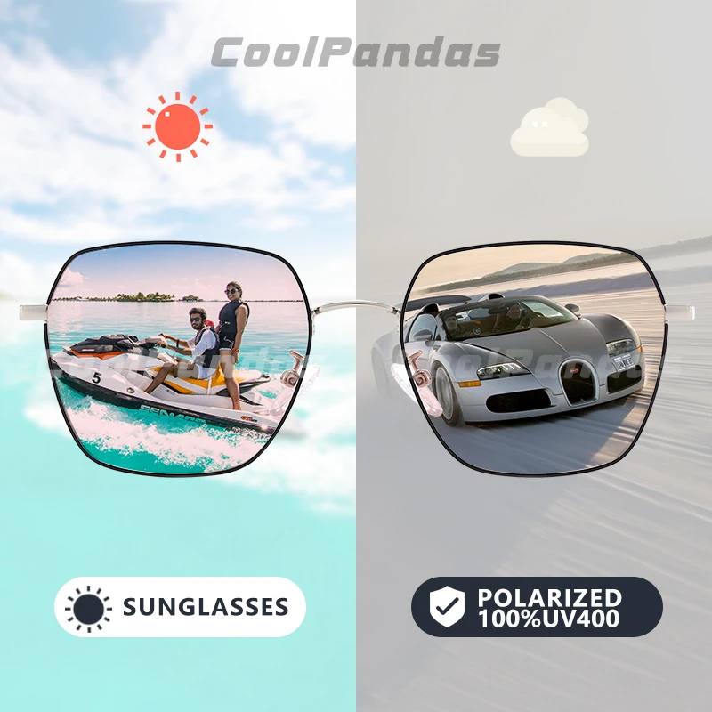 Солнцезащитные очки CoolPandas шестиугольные фотохромные для мужчин и женщин, поляризационные, в квадратной металлической оправе, для вождения и рыбалки
Солнцезащитные очки CoolPandas шестиугольные фотохромные для мужчин и женщин, поляризационные, в квадратной металлической оправе, для вождения и рыбалки