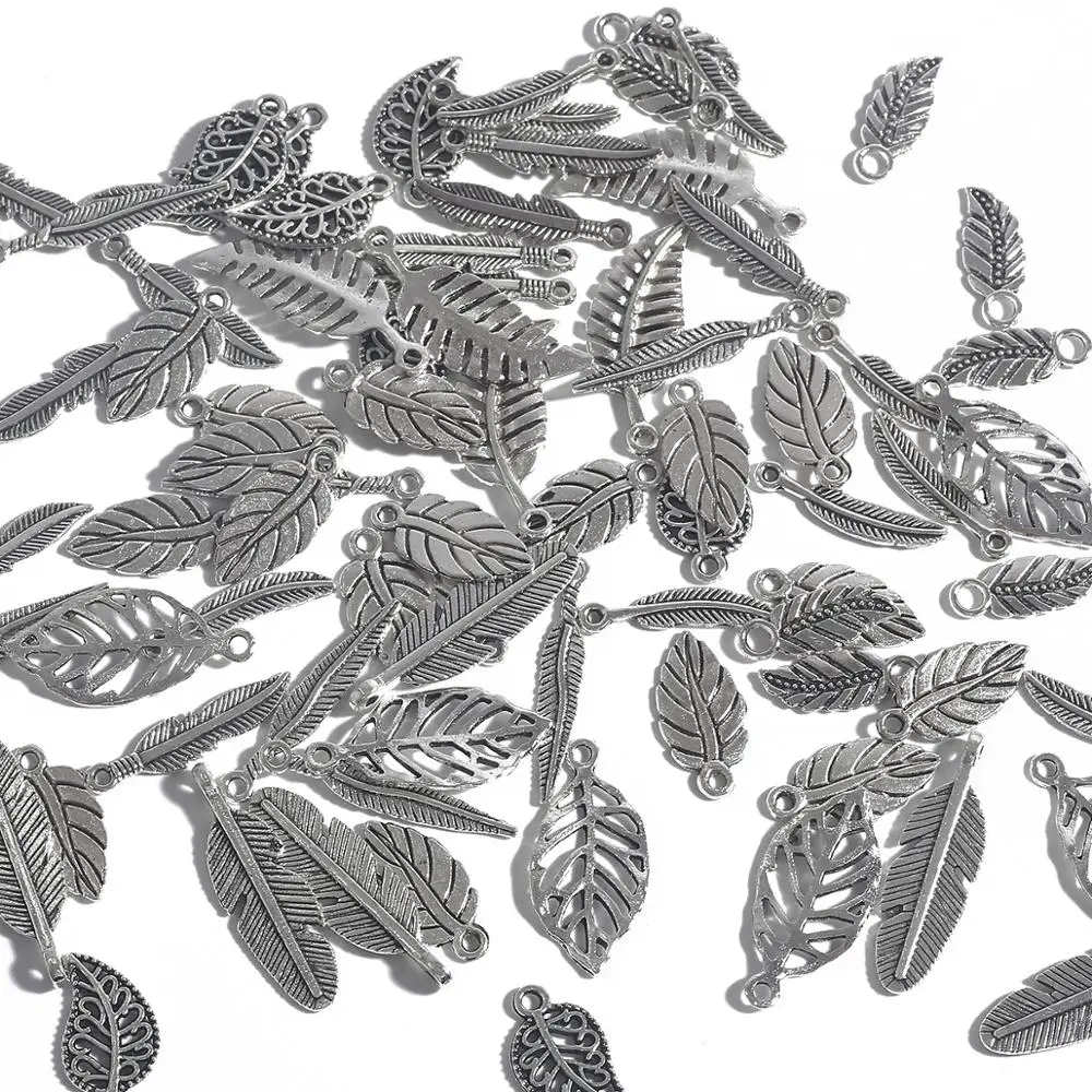 10-50pcs Antique Silver Leaf Pendant Spacer Beads Small DIY Charms Jewelry Components for Earrings Crafts Jewelry Making
10-50pcs Antique Silver Leaf Pendant Spacer Beads Small DIY Charms Jewelry Components for Earrings Crafts Jewelry Making