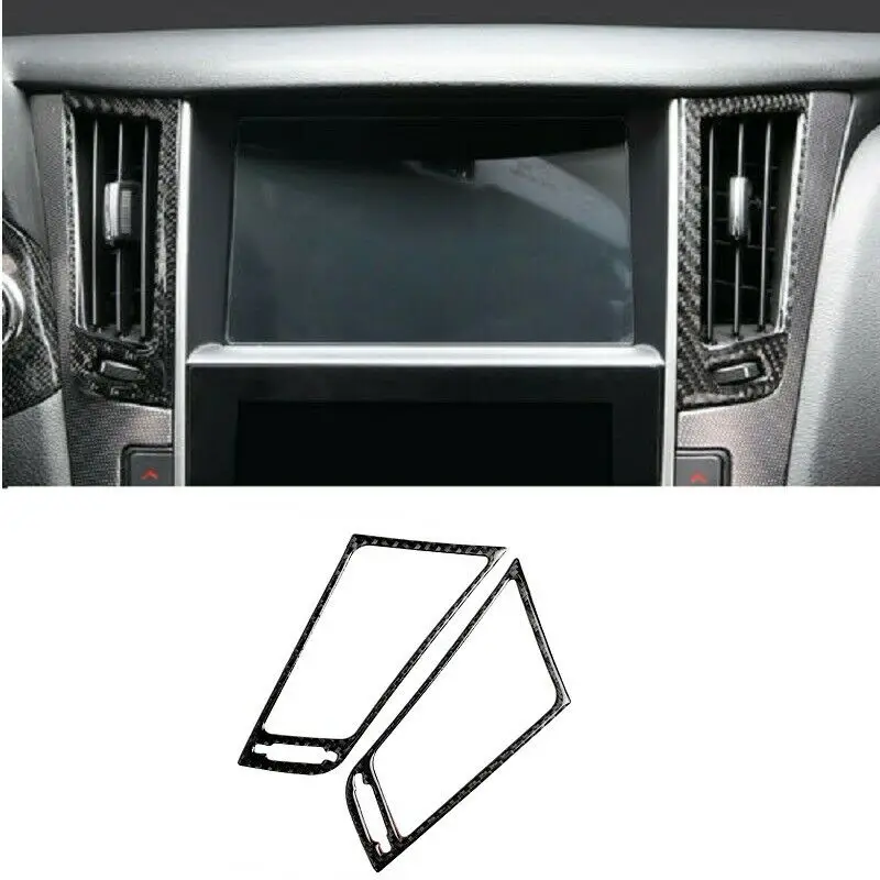 Carbon fiber middle console air outlet vent cover trim For infiniti Q50 Q60 2014-2020
Carbon fiber middle console air outlet vent cover trim For infiniti Q50 Q60 2014-2020