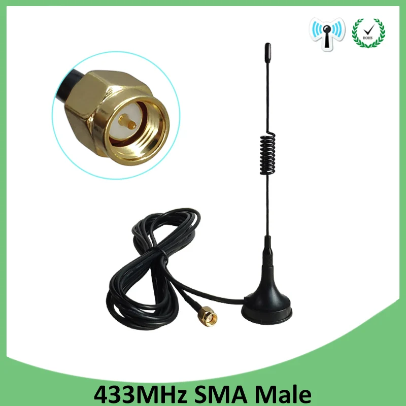 GSM-антенна EOTH 2 шт./лот 5 дБи 433 МГц, разъем SMA «папа», прямой с магнитным основанием, 433 м, Беспроводной ретранслятор сигнала IOT Ham
GSM-антенна EOTH 2 шт./лот 5 дБи 433 МГц, разъем SMA «папа», прямой с магнитным основанием, 433 м, Беспроводной ретранслятор сигнала IOT Ham