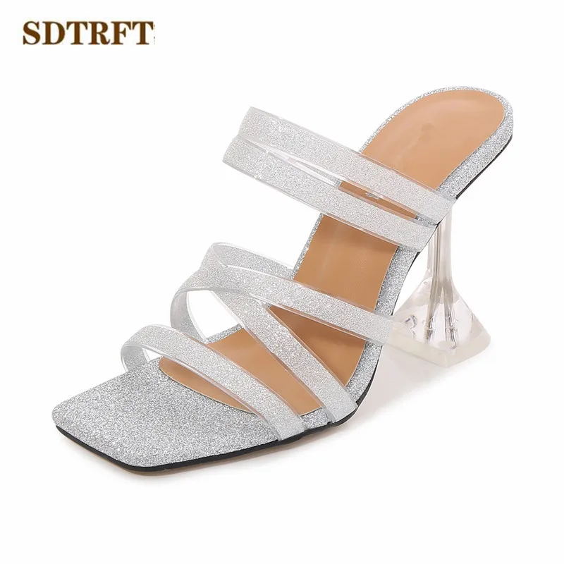 SDTRFT Ladies 9cm Thin High Heels Women Slippers Slides Open Toe Multicolor Shoes Bling Outdoor Footwear Promotion Casual Pumps
SDTRFT Ladies 9cm Thin High Heels Women Slippers Slides Open Toe Multicolor Shoes Bling Outdoor Footwear Promotion Casual Pumps