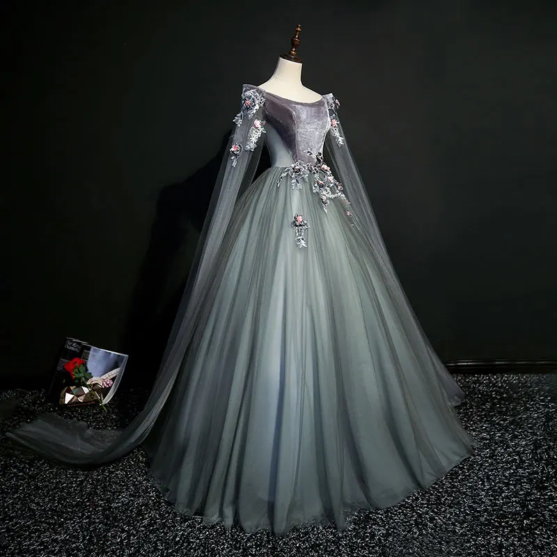 dark grey 18th century coronation cosplay ball gown medieval dress Renaissance gown queen Victorian Belle Ball gown costume
dark grey 18th century coronation cosplay ball gown medieval dress Renaissance gown queen Victorian Belle Ball gown costume