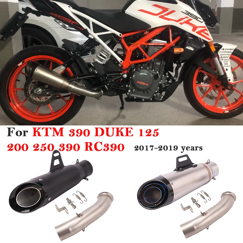 For KTM 390 DUKE 125 200 250 390 RC390 2017 - 2020 Motorcycle GP Exhaust System Escape Modified Link Pipe Muffler Carbon Fiber
For KTM 390 DUKE 125 200 250 390 RC390 2017 - 2020 Motorcycle GP Exhaust System Escape Modified Link Pipe Muffler Carbon Fiber