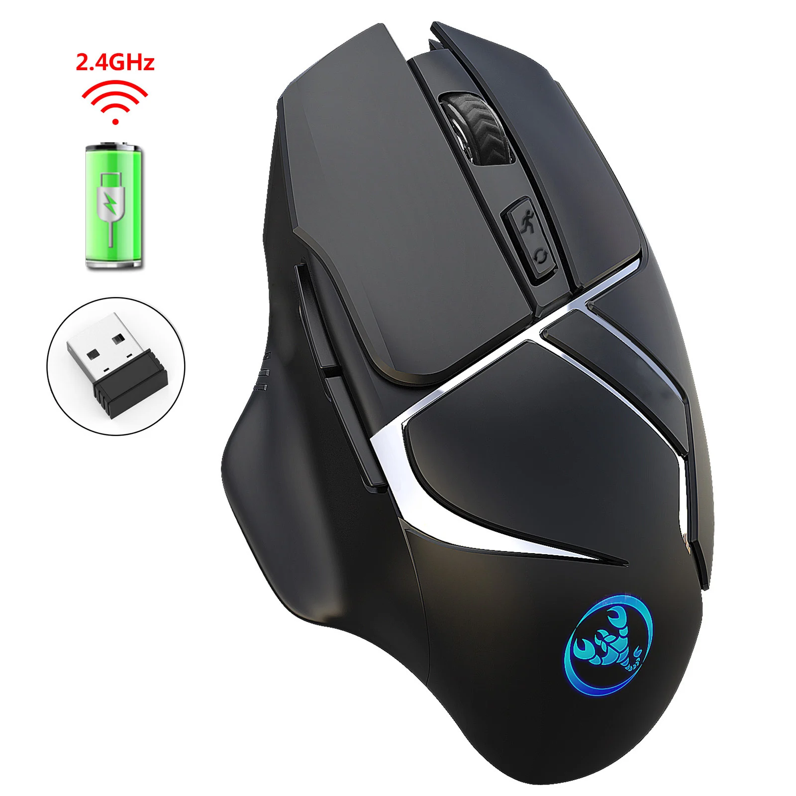 Wireless Mouse Rechargeable Colorful Luminous 2.4G Game Office Home Student Mouse Suitable for Desktop Computer Laptop
Wireless Mouse Rechargeable Colorful Luminous 2.4G Game Office Home Student Mouse Suitable for Desktop Computer Laptop