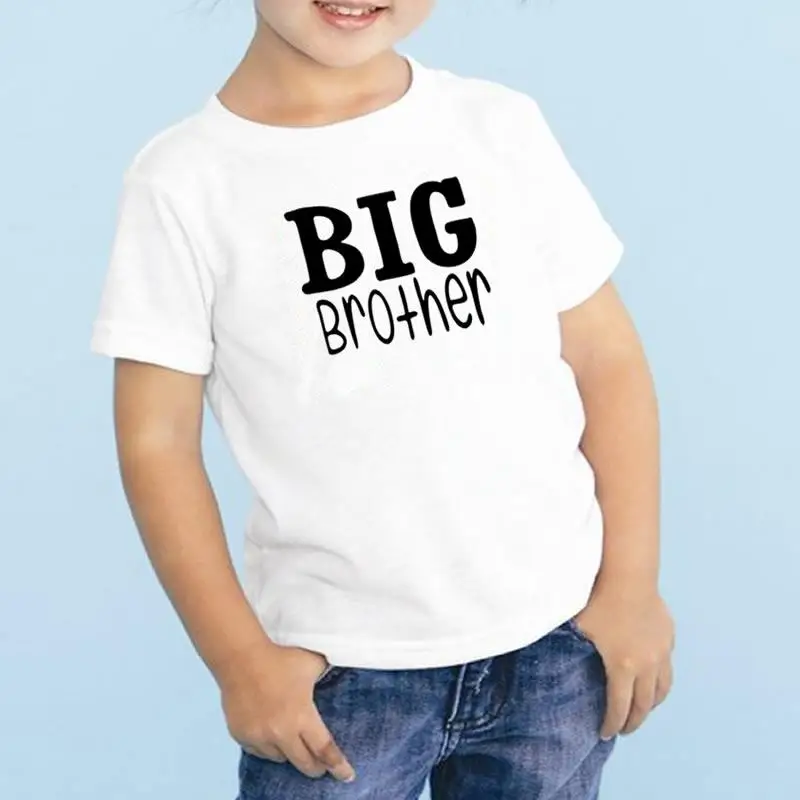 Big Brother Print Girl Boys Shirts Summer Pure White Short Sleeve O-neck Children Casual Tee Kids T Shirts
Big Brother Print Girl Boys Shirts Summer Pure White Short Sleeve O-neck Children Casual Tee Kids T Shirts