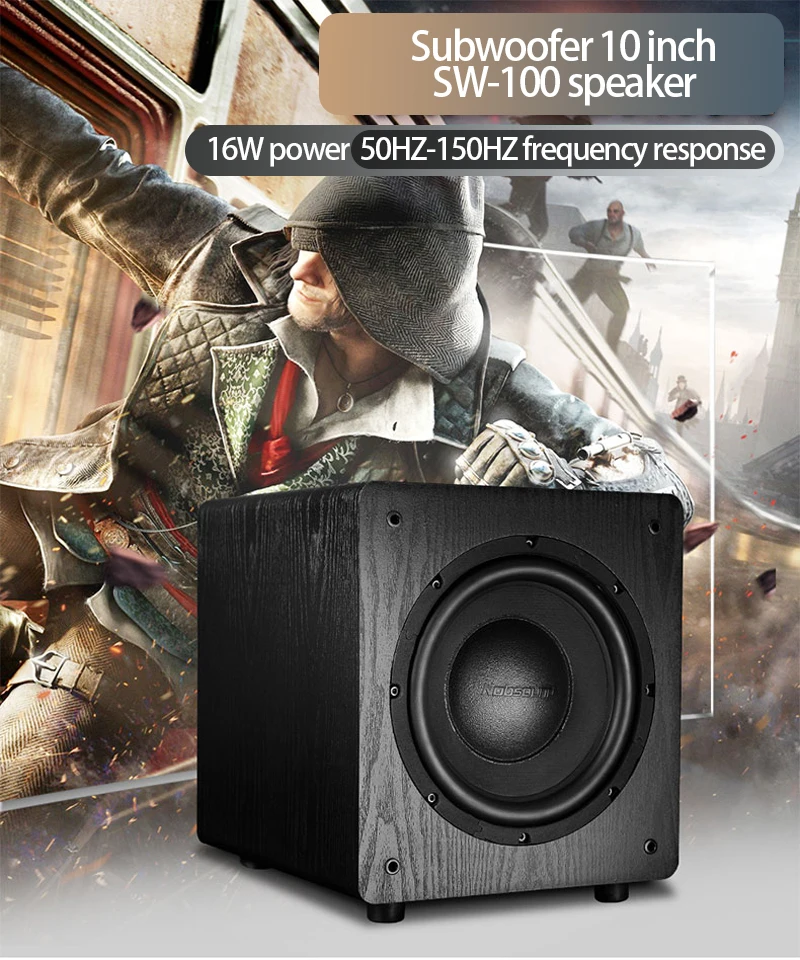KYYSLB SW-100 150W 4 Ohm 8~10 Inch Strong Bass Active 500 MV Subwoofer Amplifier Speaker Wooden 220 V Active Subwoofer Speaker
KYYSLB SW-100 150W 4 Ohm 8~10 Inch Strong Bass Active 500 MV Subwoofer Amplifier Speaker Wooden 220 V Active Subwoofer Speaker