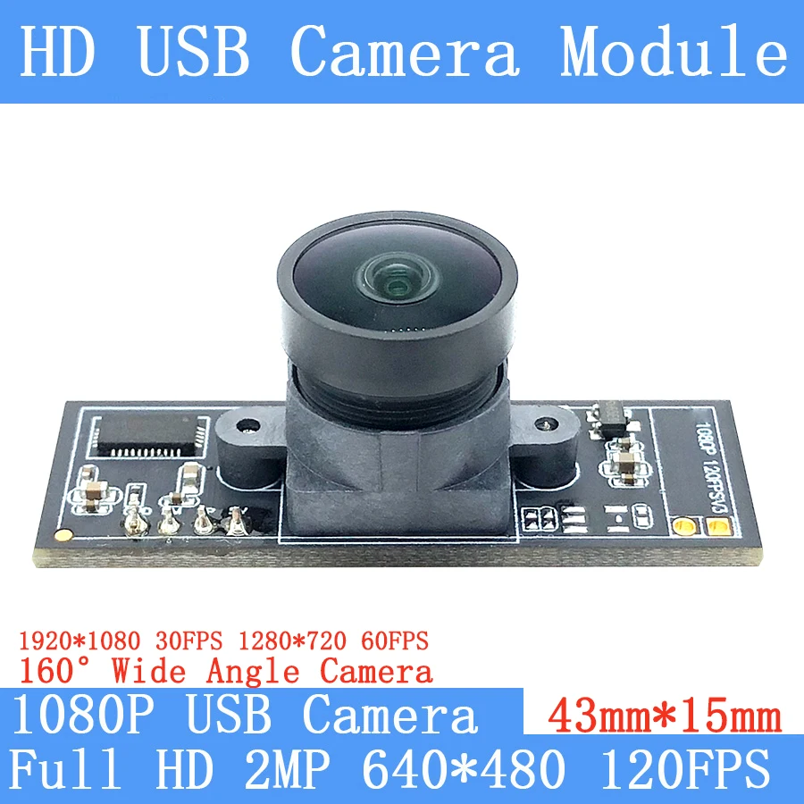 Min HD 2MP 160° Wide Angle Surveillance Webcam 1080P MJPEG 120fps High Speed CCTV Linux UVC Android USB Camera Module
Min HD 2MP 160° Wide Angle Surveillance Webcam 1080P MJPEG 120fps High Speed CCTV Linux UVC Android USB Camera Module