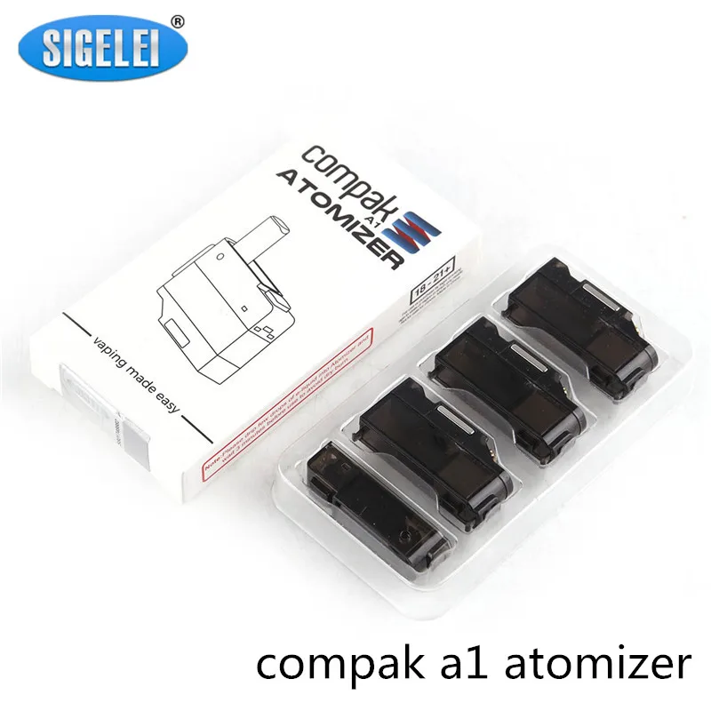Оригинальный картридж Sigelei Compak A1 с емкостью 2 мл для электронной сигареты Compak A1 Mod с сопротивлением 1,6 Ом
Оригинальный картридж Sigelei Compak A1 с емкостью 2 мл для электронной сигареты Compak A1 Mod с сопротивлением 1,6 Ом