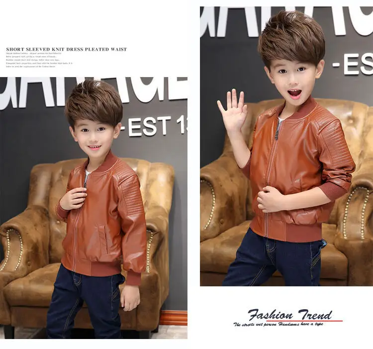 Kids Faux Leather Winter Jacket 11 H1dd39c870a194ecc8b2c86a24a128a31T