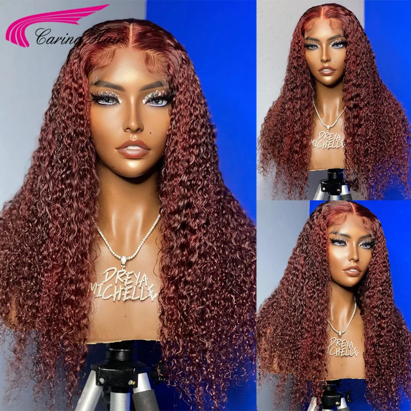 #99j Burgundy 13*4 Lace Front Human Hair Wigs With Baby Hair Glueless Dark #99j Brazilian Kinky Curly Remy Hair 180 Density
#99j Burgundy 13*4 Lace Front Human Hair Wigs With Baby Hair Glueless Dark #99j Brazilian Kinky Curly Remy Hair 180 Density