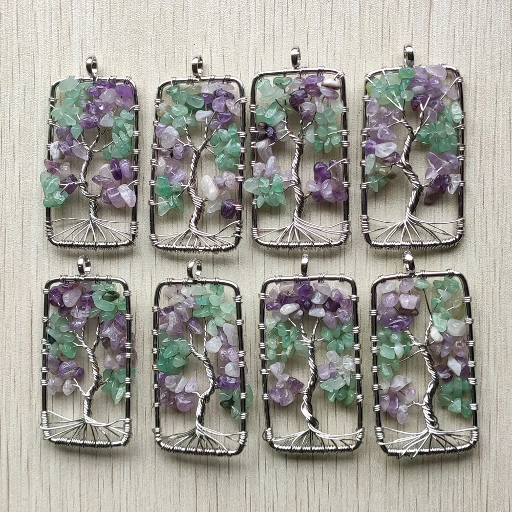 New Wholesale 8pcs/lot fashion natural fluorite stone Tree of life handmade wire wrapped Pendants 30mm for jewelry marking free
New Wholesale 8pcs/lot fashion natural fluorite stone Tree of life handmade wire wrapped Pendants 30mm for jewelry marking free
