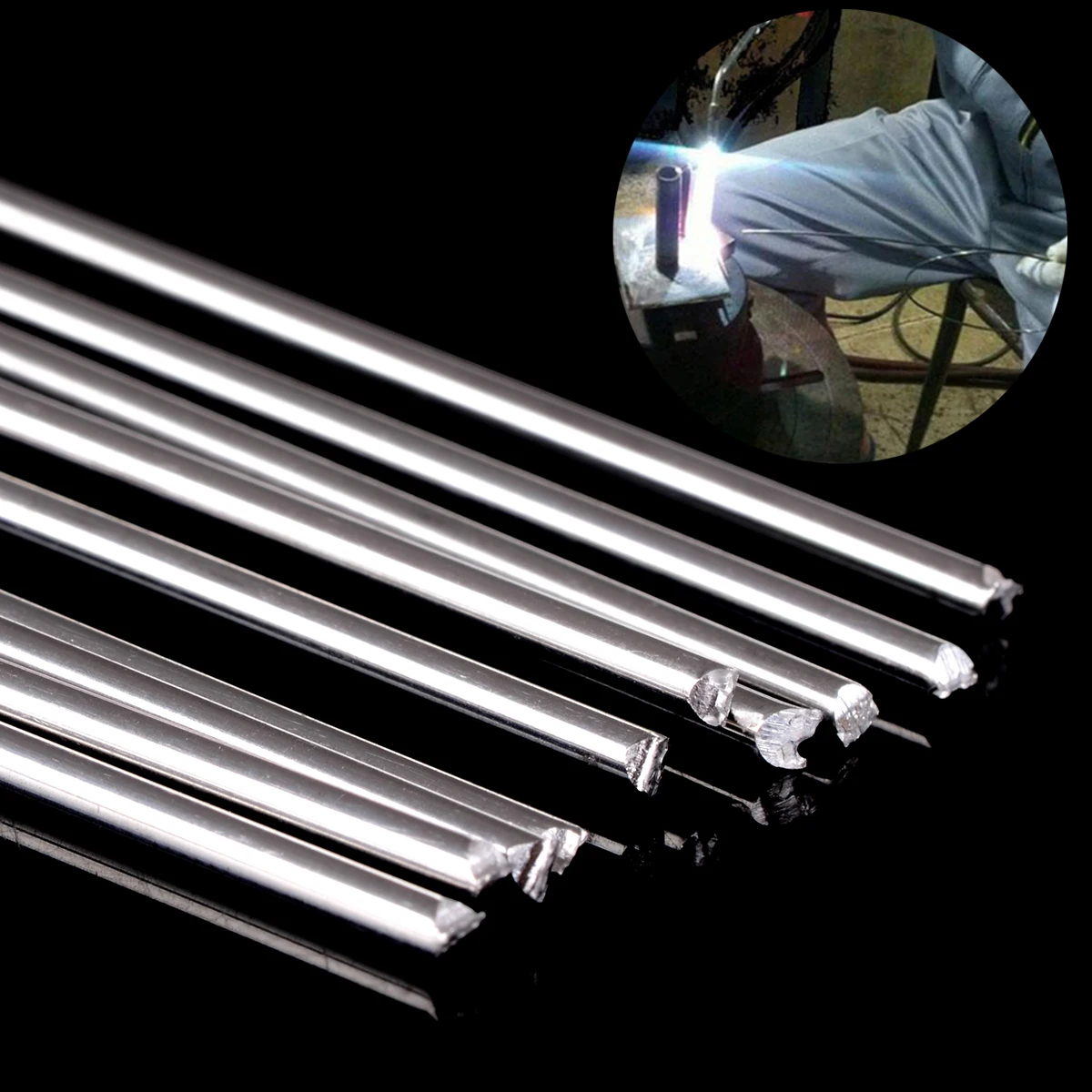 10pcs Metal Aluminum Welding Rod Low Temperature Magnesium Soldering Brazing Stick Rods 1.6mmx250mm Silver
10pcs Metal Aluminum Welding Rod Low Temperature Magnesium Soldering Brazing Stick Rods 1.6mmx250mm Silver