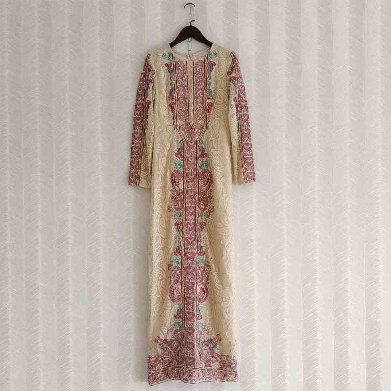 2023 Spring Summer Lace Women Dress Flower Embroidery O-Neck Fashion Vintage Long Sleeve Hollow Out Dresses
2023 Spring Summer Lace Women Dress Flower Embroidery O-Neck Fashion Vintage Long Sleeve Hollow Out Dresses