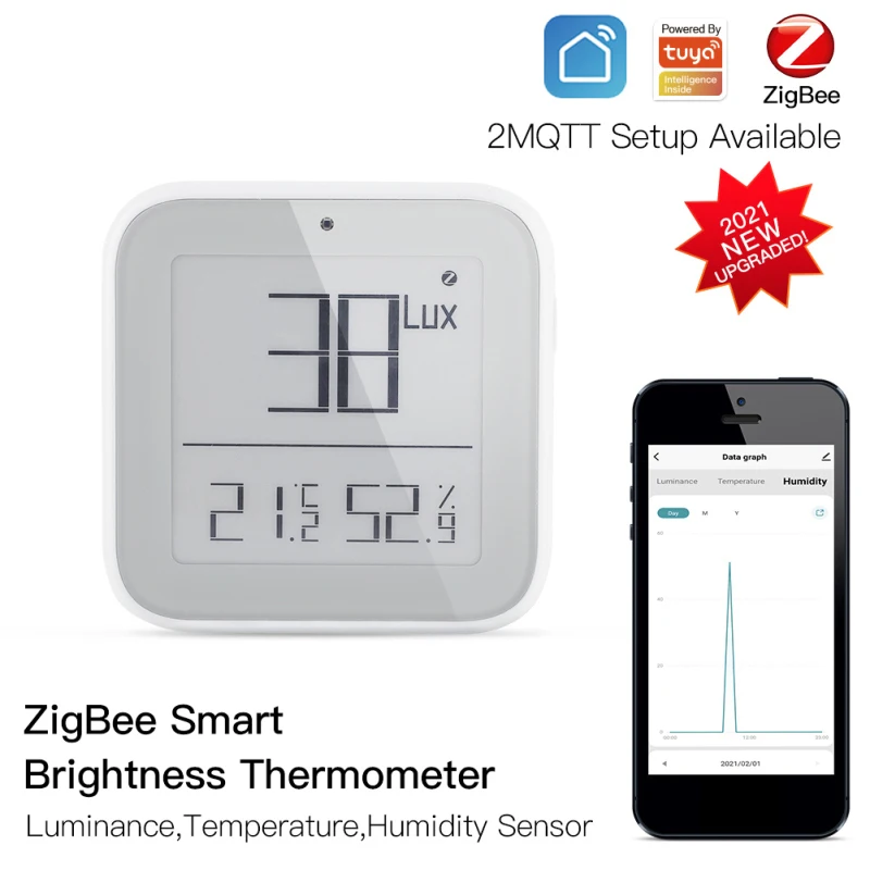 Tuya Zigbee Смарт Яркость термометр в режиме реального времени светильник чувствительный умный дом Температура и влажности с приложение Smart Life
Tuya Zigbee Смарт Яркость термометр в режиме реального времени светильник чувствительный умный дом Температура и влажности с приложение Smart Life