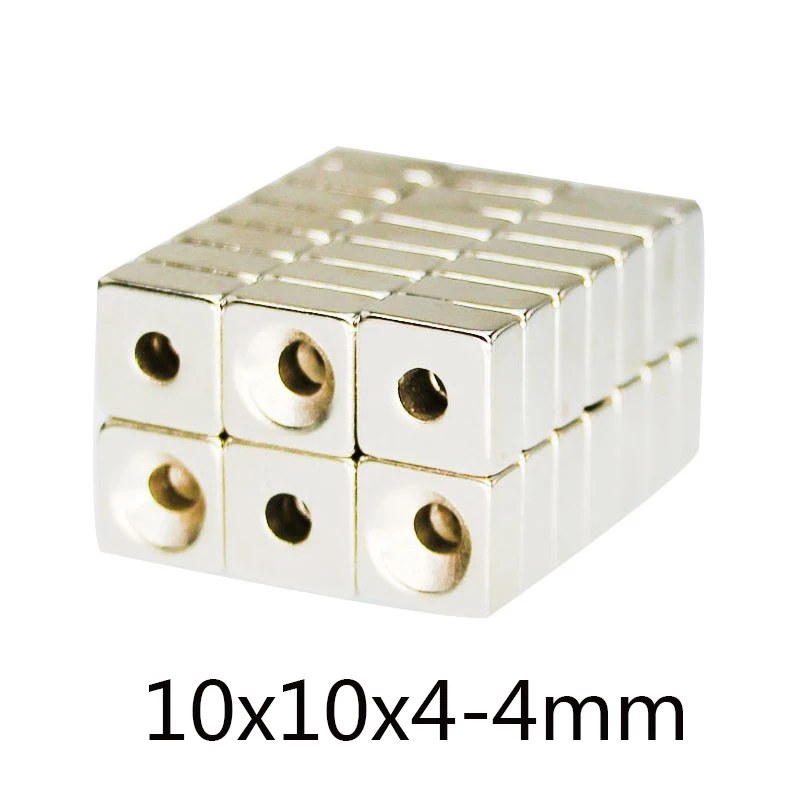 20/50/100pcs 10*10*4-4mm Hole 4mm Rare Earth Neodymium Magnets Countersunk Powerful Magnetic Magnet 10x10x4mm Block Magnet
20/50/100pcs 10*10*4-4mm Hole 4mm Rare Earth Neodymium Magnets Countersunk Powerful Magnetic Magnet 10x10x4mm Block Magnet