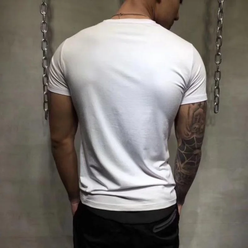Summer 2022 New Men White T Shirts Breathable Stretch O-Neck Slim Short Sleeve T Shirts Solid Color Casual Cotton Tops M-3XL
Summer 2022 New Men White T Shirts Breathable Stretch O-Neck Slim Short Sleeve T Shirts Solid Color Casual Cotton Tops M-3XL