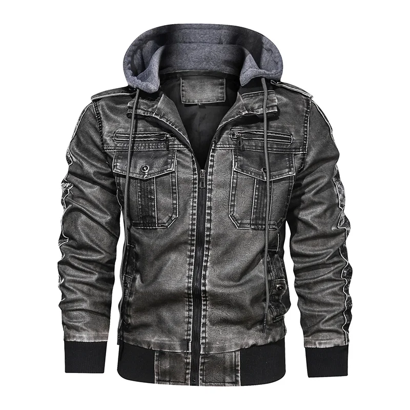 New Classic Leather Jacket Men 3D Motorcycle Leather Jacket Casual Hooded Biker Jacket Male PU Leather Overcoat Casaco Masculino
New Classic Leather Jacket Men 3D Motorcycle Leather Jacket Casual Hooded Biker Jacket Male PU Leather Overcoat Casaco Masculino