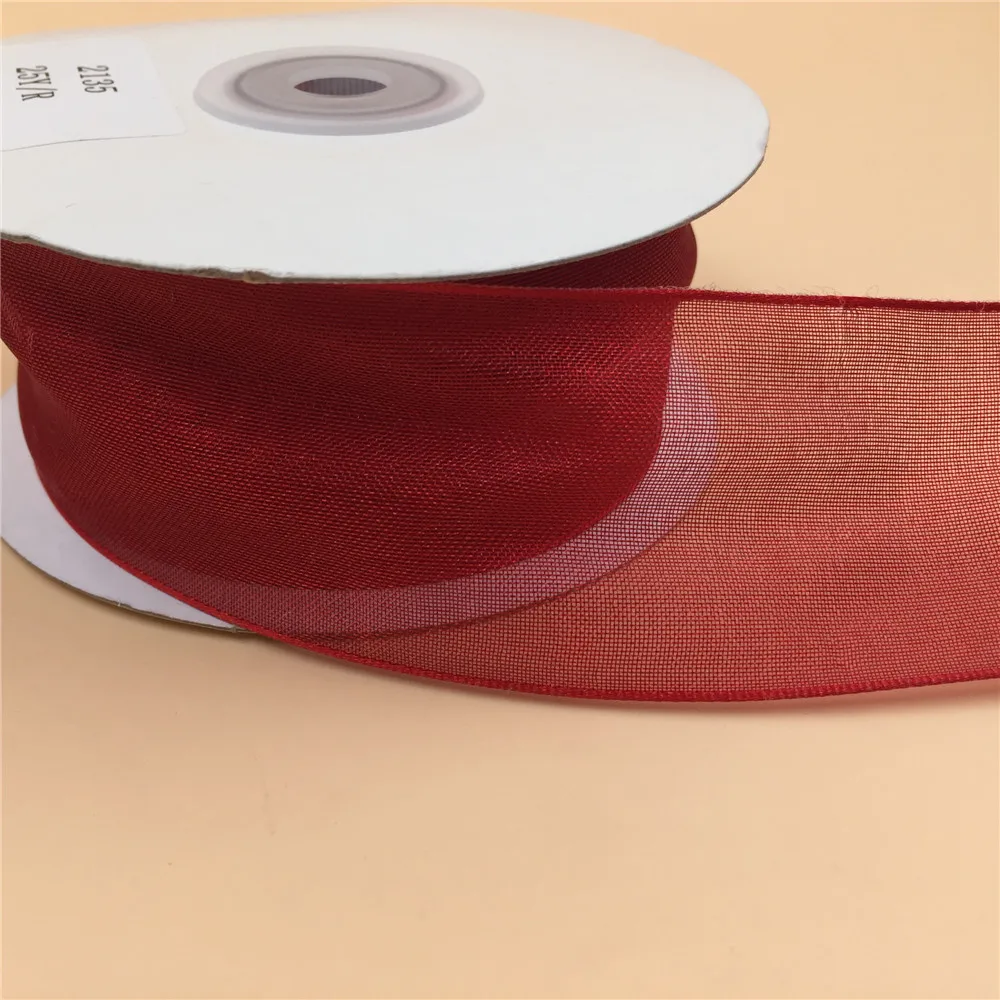 38MM X 25 Yards Pure Red Organza Wire Edge Ribbon for Birthday Decoration Gift Wrapping 1-1/2"
38MM X 25 Yards Pure Red Organza Wire Edge Ribbon for Birthday Decoration Gift Wrapping 1-1/2"