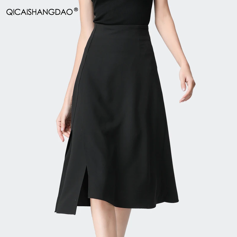 2021 Spring Autumn New Elegant Black A-line Skirt Mid-Length SImple Asymmetry Office Ladies Bottoms
2021 Spring Autumn New Elegant Black A-line Skirt Mid-Length SImple Asymmetry Office Ladies Bottoms