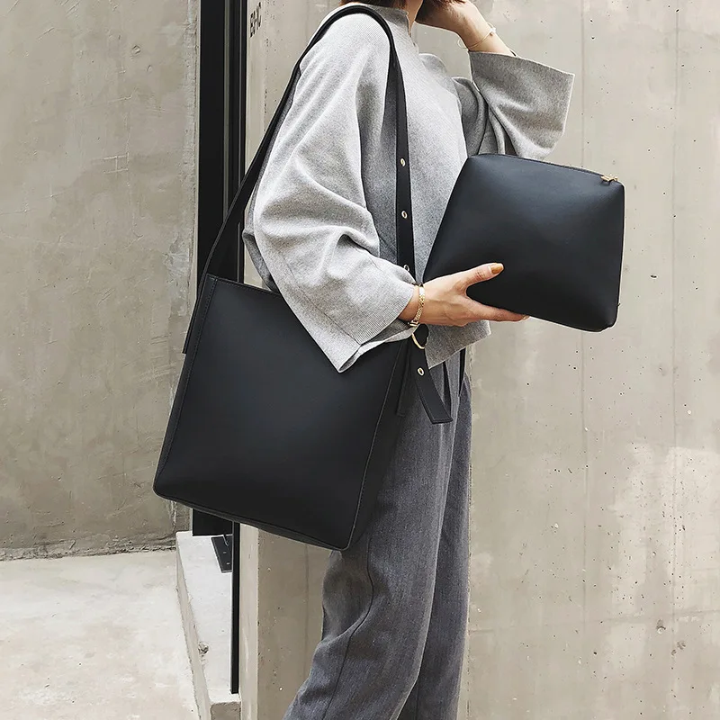 Fashion Pu Leather Composite Bags For Ladies Casual Solid Large Capacity Bucket Bags Simple Vintage Messenger Bags
Fashion Pu Leather Composite Bags For Ladies Casual Solid Large Capacity Bucket Bags Simple Vintage Messenger Bags