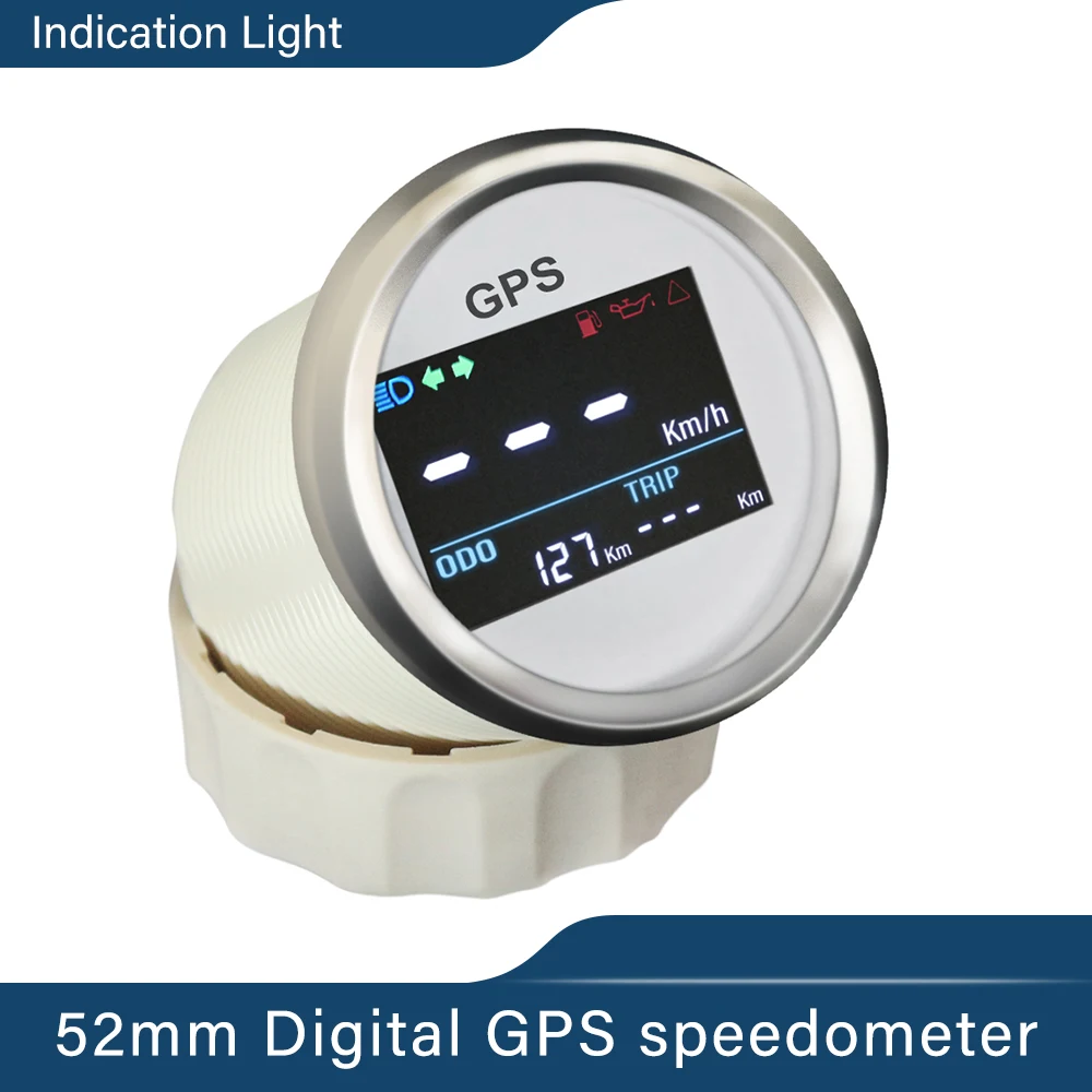 ELING Universal 52mm Digital GPS Speedometer Odometer Tripmeter Adjustable Indicating Light with GPS Antenna for Car Motorcycle
ELING Universal 52mm Digital GPS Speedometer Odometer Tripmeter Adjustable Indicating Light with GPS Antenna for Car Motorcycle